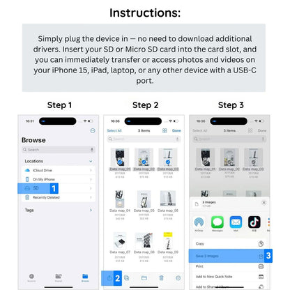 SD to Phone Adapter